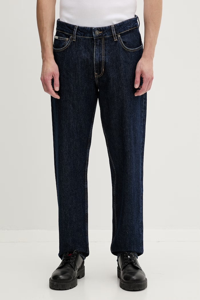 Guess Jeans pánske relaxed fit džínsy tmavomodrá M5GA90.D5M55