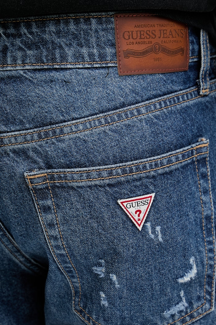 Guess Jeans jeansy straight męskie granatowy M5YA1B.D6367