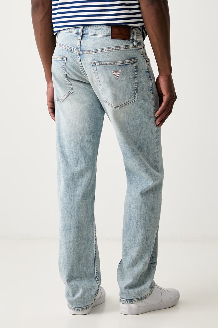 Odzież Guess Jeans jeansy straight męskie M6GA1B.D0024 niebieski