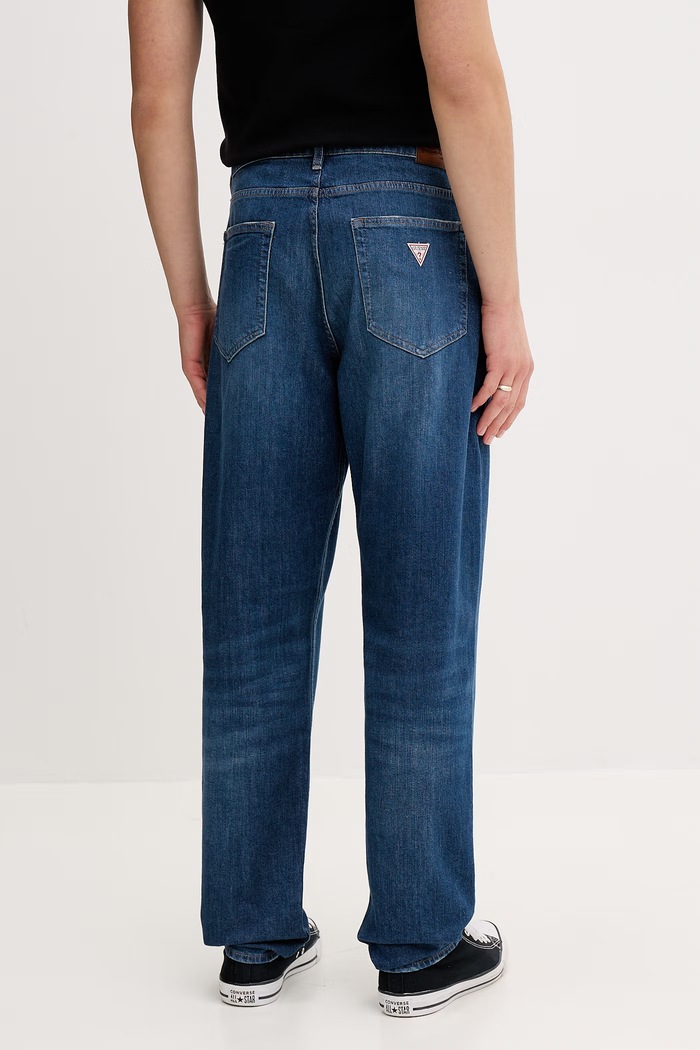 Ρούχα Guess Jeans Τζιν relaxed fit Ανδρικά M6RA90.D002F σκούρο μπλε