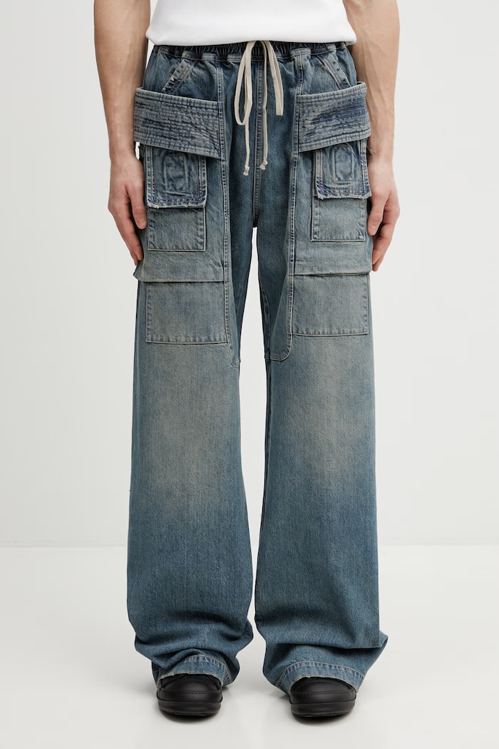 Τζιν παντελόνι Rick Owens DRKSHDW μπλε DU01F4394.DWB