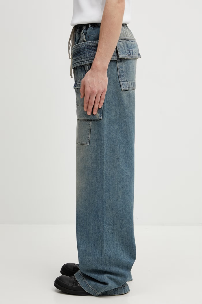 Τζιν παντελόνι Rick Owens DRKSHDW DU01F4394.DWB μπλε SS26