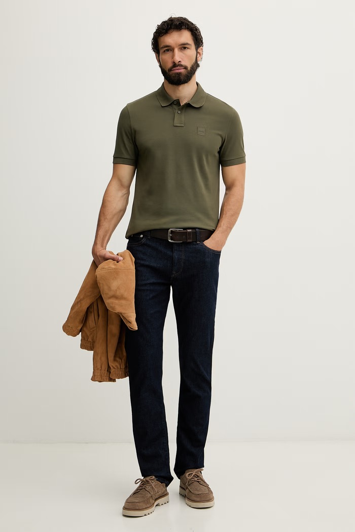 Tommy Hilfiger rifle slim fit pánske MW0MW42296 tmavomodrá SS26