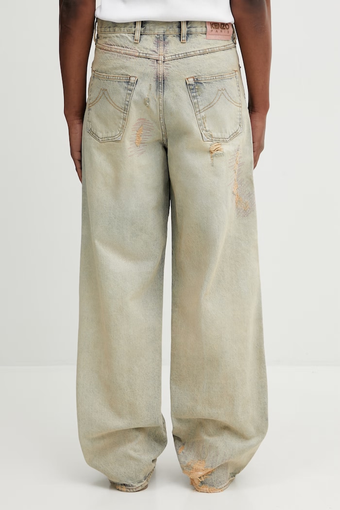 Одежда Джинсы Kenzo Pants FG55DP4246Q8 голубой