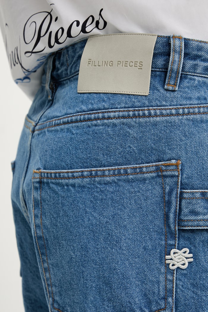Filling Pieces blugi relaxed fit bărbați Washed albastru 422550500260.154