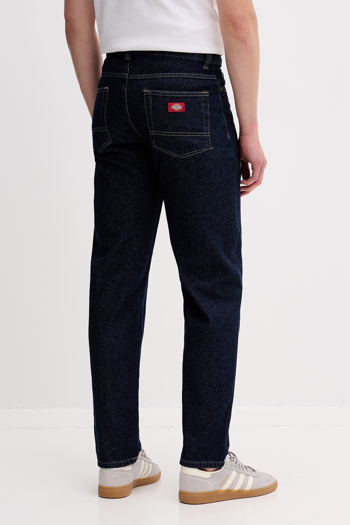 Oblečenie Dickies pánske relaxed fit džínsy DK0A88OBRIN1 tmavomodrá