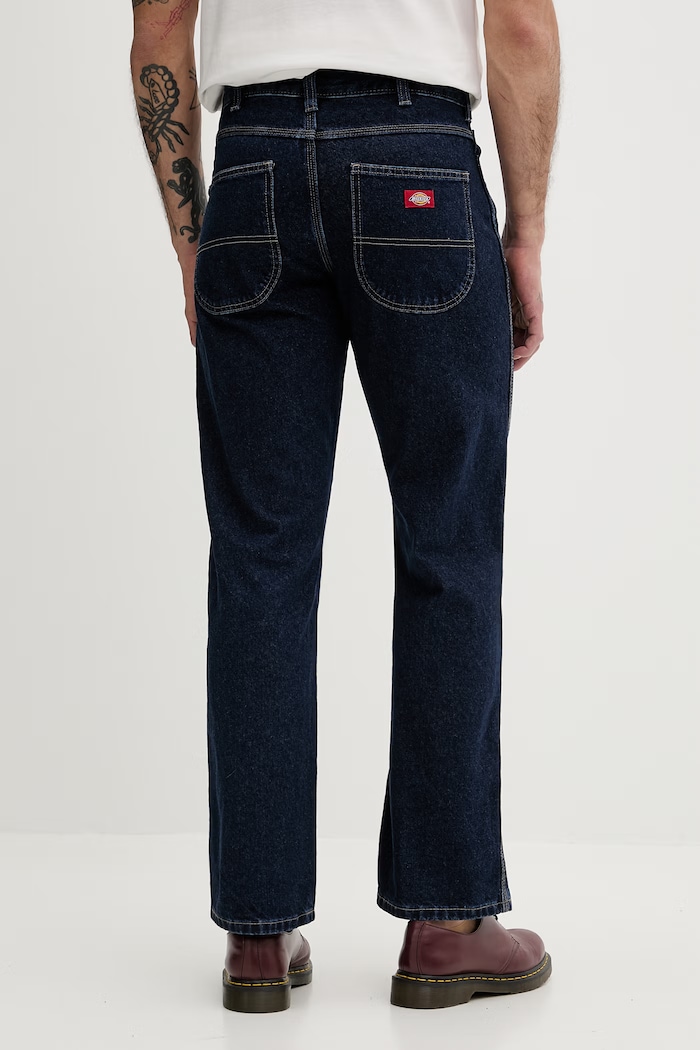 Îmbrăcăminte Dickies blugi relaxed fit pentru bărbați DK0A882A0DD1 bleumarin