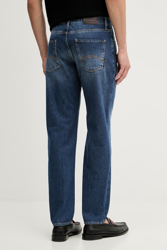 Дрехи Armani Exchange дънки straight мъжки XM000069.AF24455 тъмносин