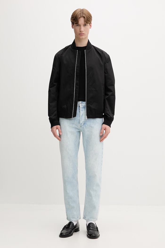 HUGO Blue jeansy straight męskie Jonah 50555950 niebieski SS26