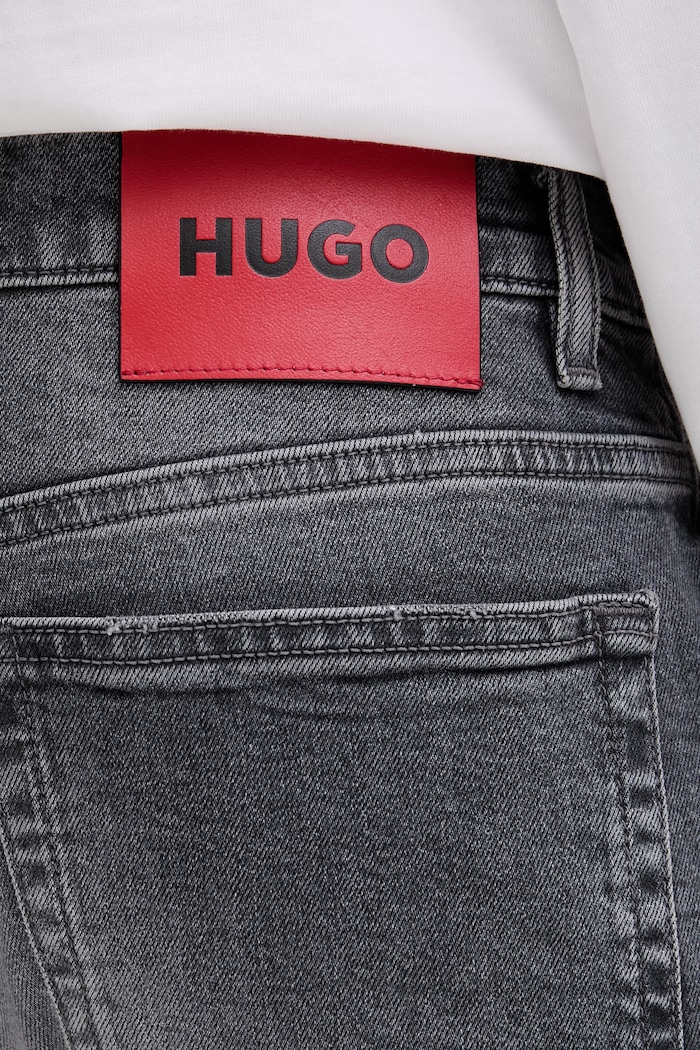 HUGO slim fit džíny pánské HUGO 708 šedá 50556103