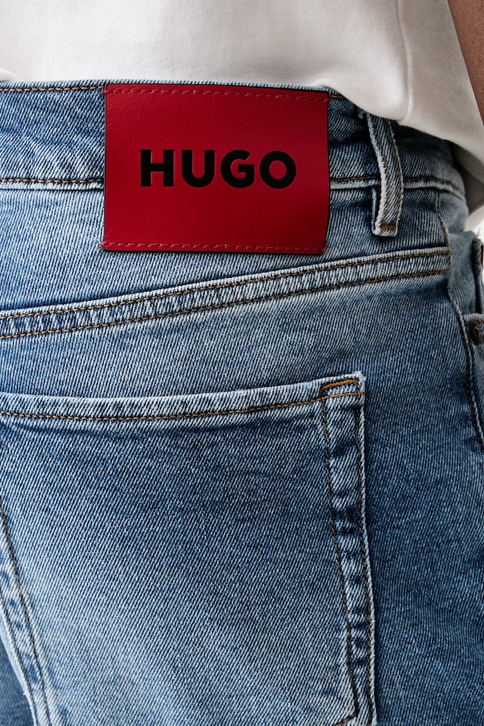 HUGO szorty męskie jeansowe HUGO 634/S niebieski 50556163