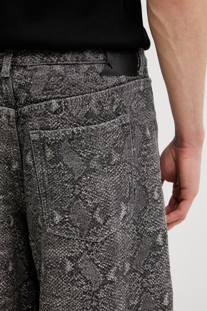 Daily Paper jeans denim snake oversized 2610003 gri
