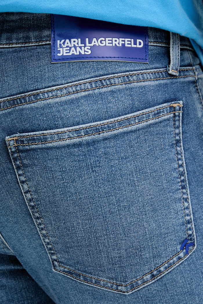 Karl Lagerfeld Jeans pánske skinny jeansy modrá B2M10103