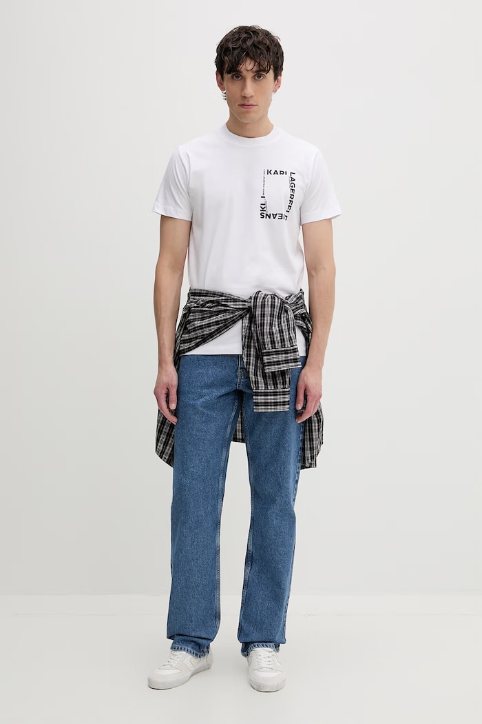 Karl Lagerfeld Jeans Rifle rovné pánske B2M10107 modrá SS26