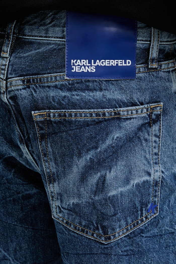 Karl Lagerfeld Jeans blugi drepți pentru bărbați albastru B2M10109