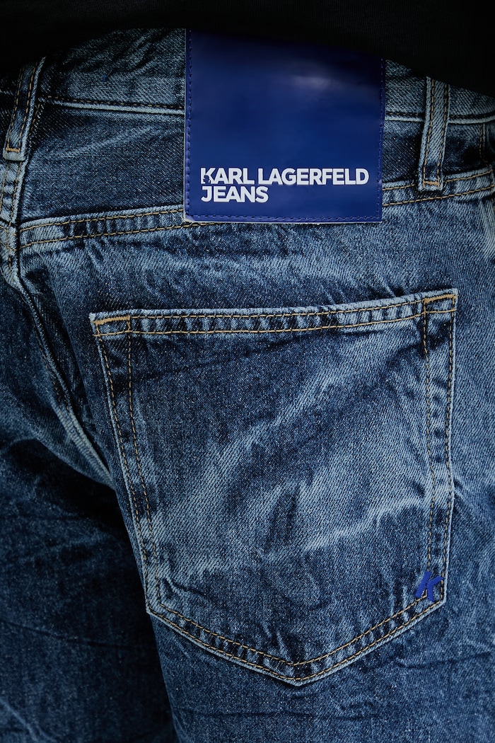 Karl Lagerfeld Jeans blugi drepți pentru bărbați albastru B2M10109