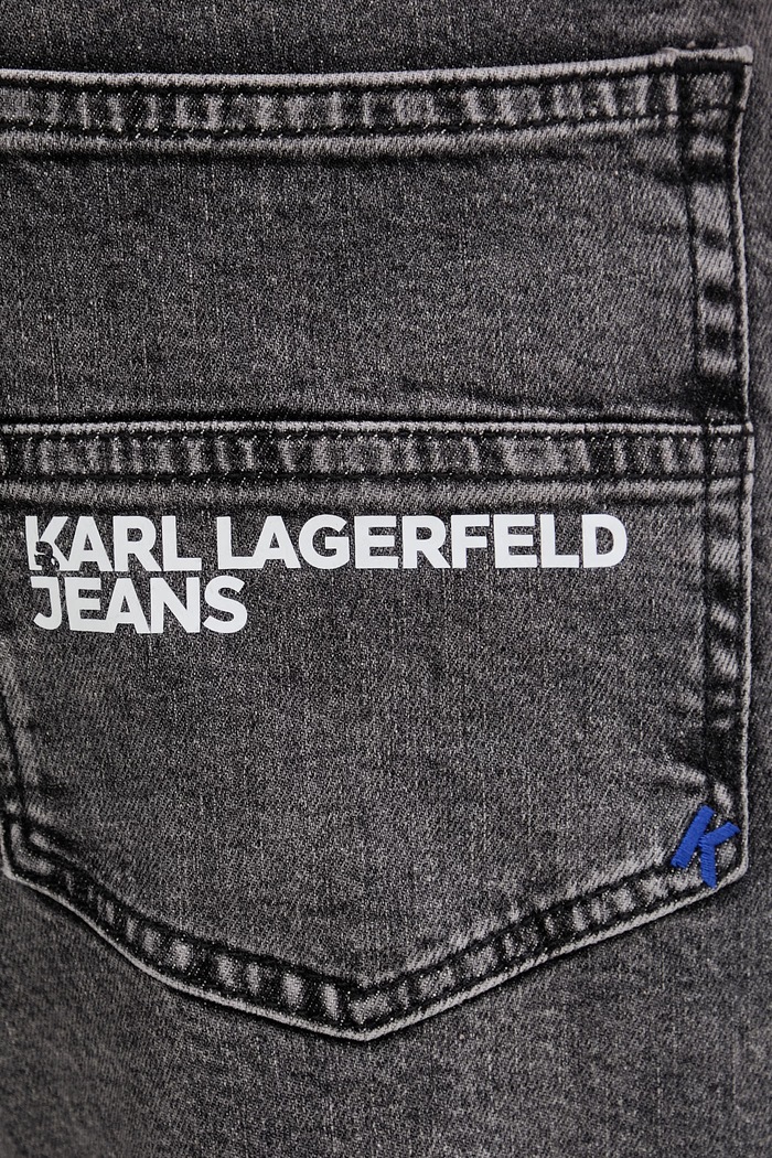 Karl Lagerfeld Jeans blugi conici pentru bărbați gri B2M10112