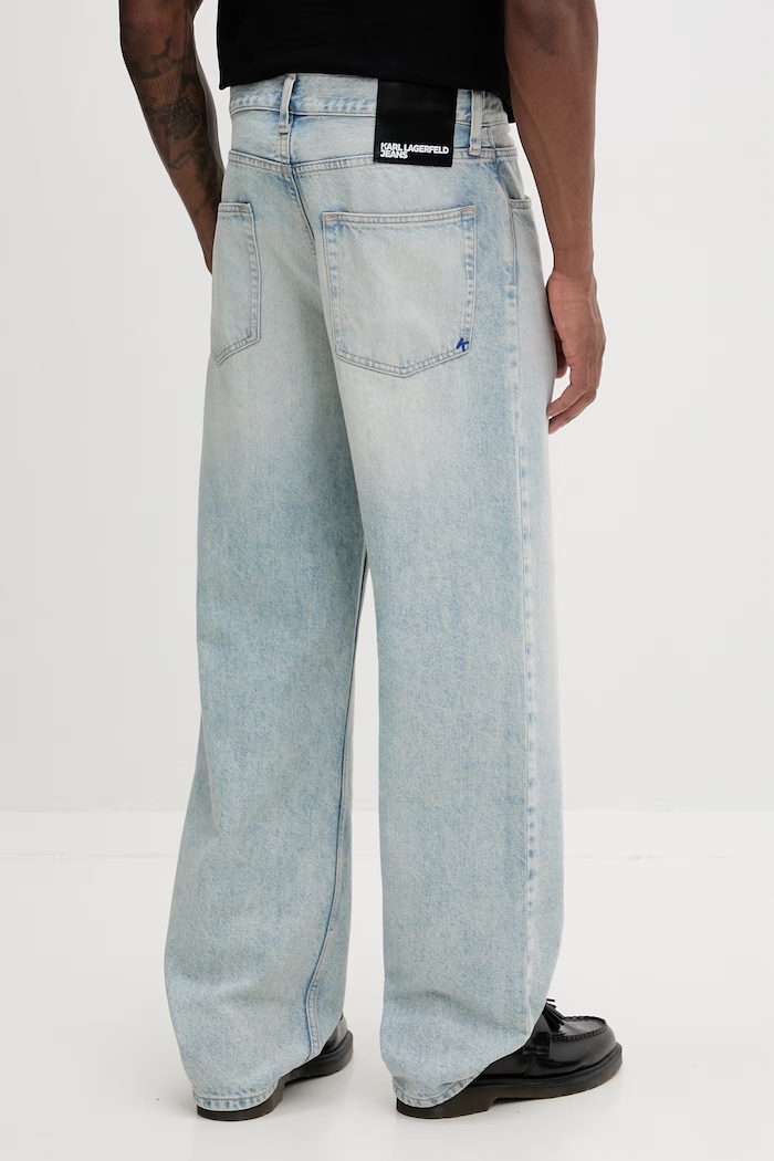 Oblečenie Karl Lagerfeld Jeans Pánske rifle relaxed fit B2M10115 modrá