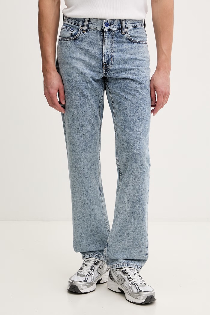 Karl Lagerfeld Jeans kavbojke straight kroja moške modra B2M10136