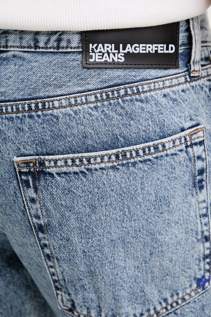 Karl Lagerfeld Jeans kavbojke straight kroja moške modra B2M10136