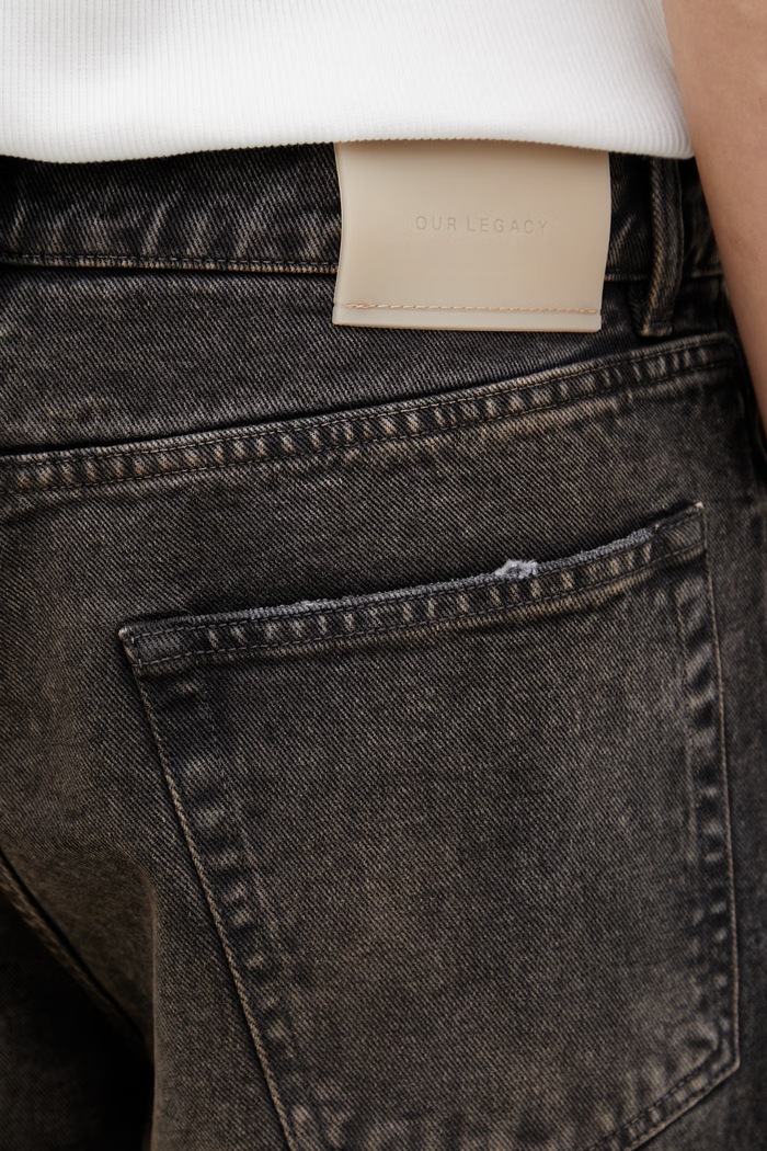 Our Legacy jeansy straight męskie Vast Cut szary M2265VN