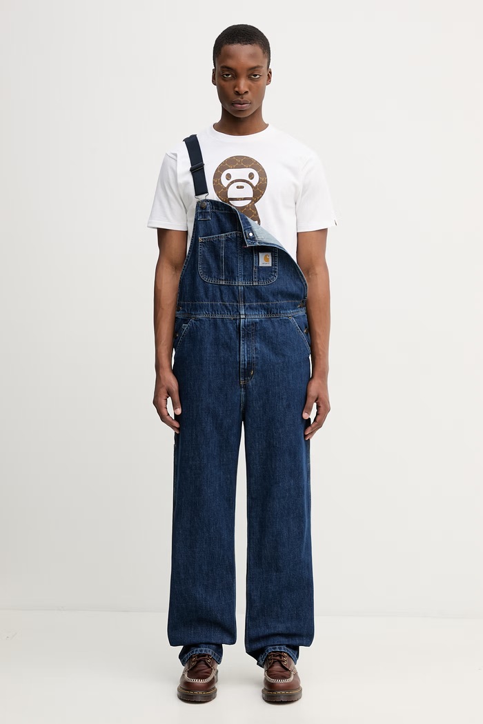 Carhartt WIP Bib Overall denim overalls Men's I036594.106 blue