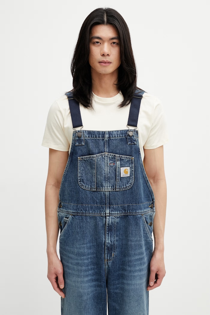 Carhartt WIP Bib Overall σαλοπέτα ανδρική ντένιμ μπλε I036594.014L