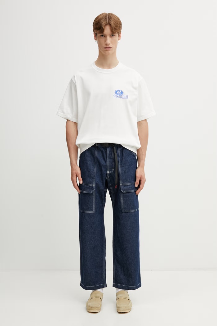 Gramicci DENIM EQT PANT blugi largi pentru bărbați G6SM.P088. bleumarin