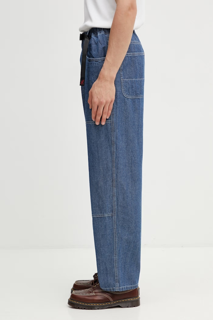Gramicci JAPANESE CHAMBRAY DOUBLE KNEE Ανδρικά τζιν loose G6SM.P015. μπλε SS26