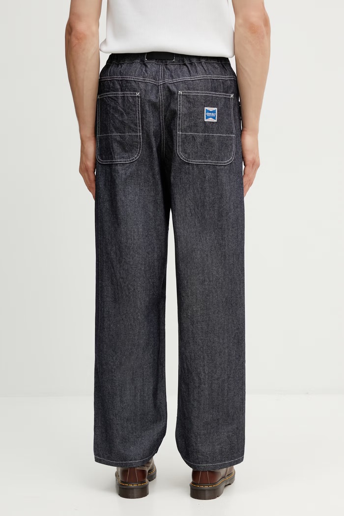Ρούχα Gramicci JAPANESE CHAMBRAY DOUBLE KNEE χαλαρά Ανδρικά G6SM.P015. σκούρο μπλε