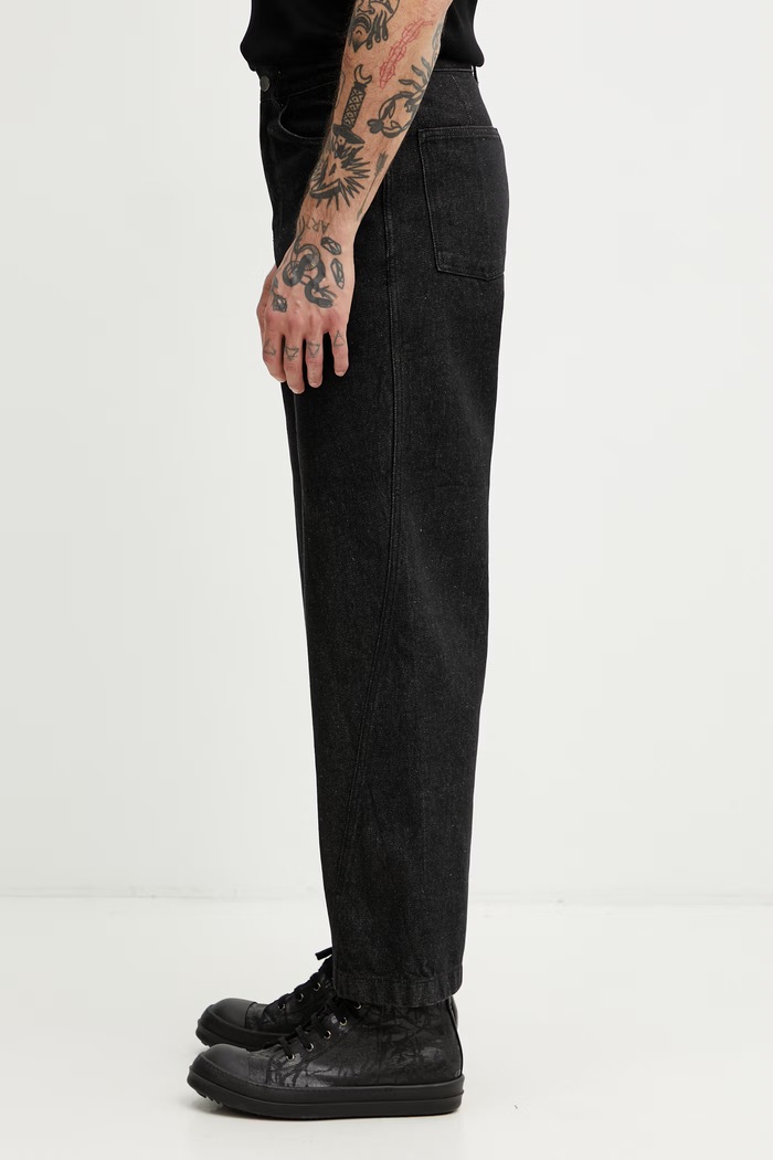 Ader Error blugi relaxed fit pentru bărbați BO42FYJE0104BK negru SS26