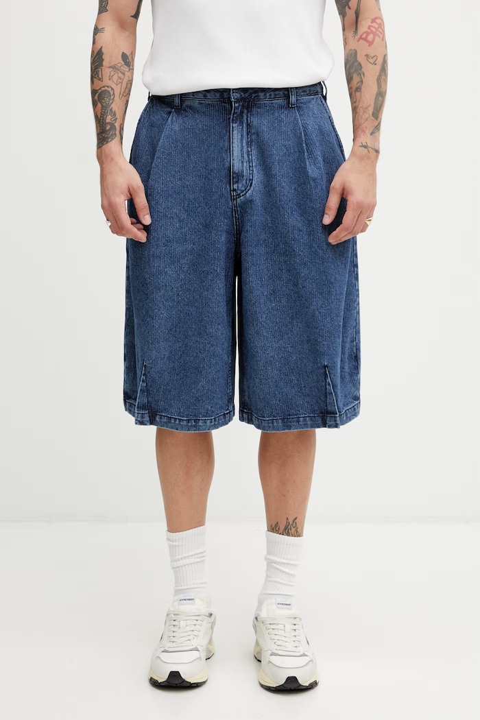 Ader Error Men's denim shorts blue BP01SSJE0201BL