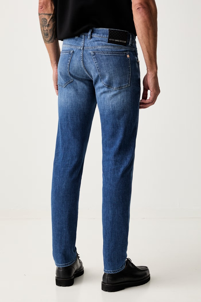 Odzież Karl Lagerfeld jeansy tapered męskie 561849.265506 niebieski