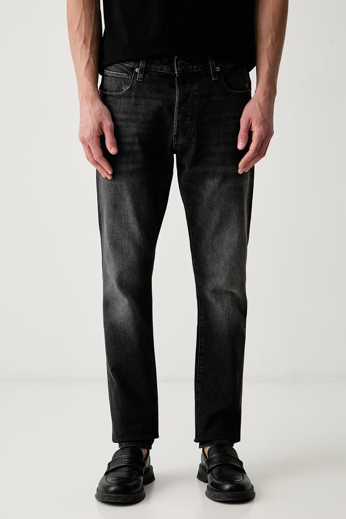 G-Star jeansy slim fit męskie 3301 Slim czarny 51001.E206