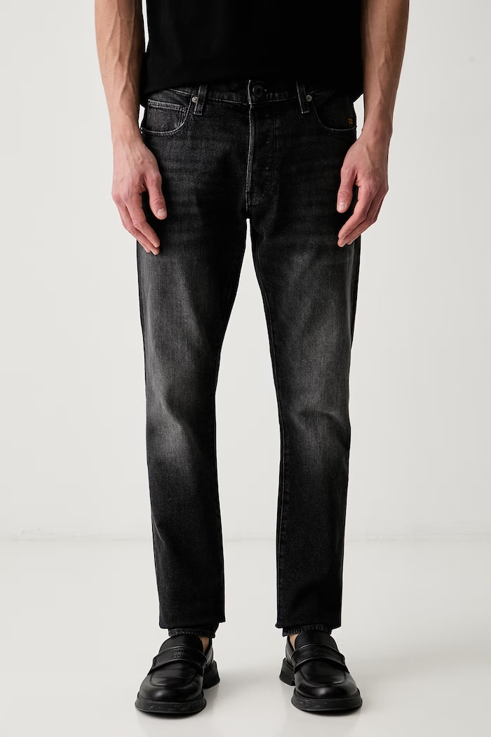 G-Star jeansy slim fit męskie 3301 Slim czarny 51001.E206