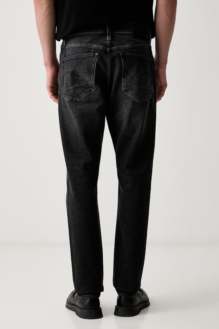 Odzież G-Star jeansy slim fit męskie 3301 Slim 51001.E206 czarny