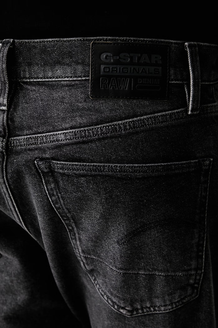 G-Star jeansy slim fit męskie 3301 Slim czarny 51001.E206