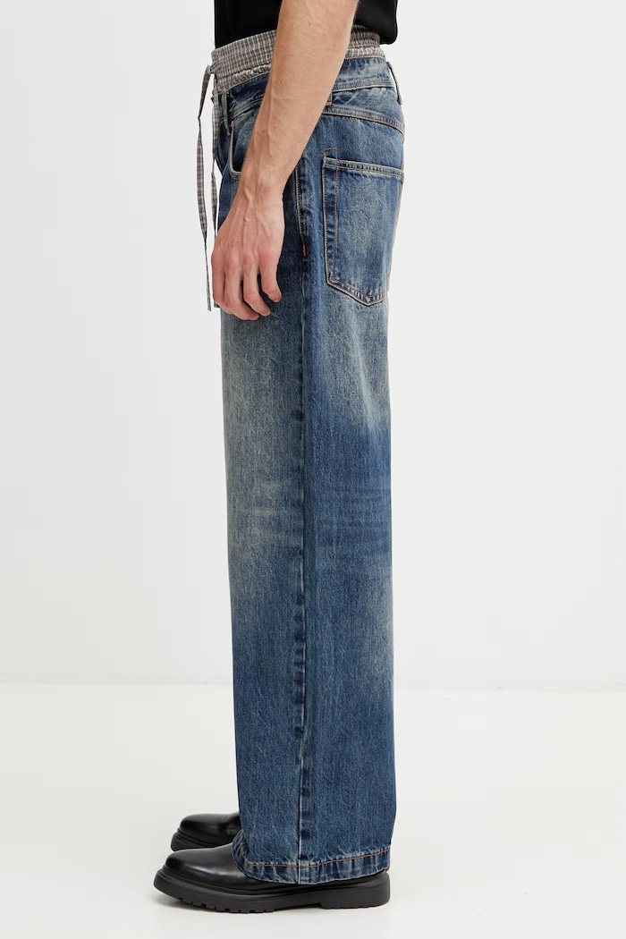 Andersson Bell blugi relaxed fit pentru bărbați apa910u albastru SS26