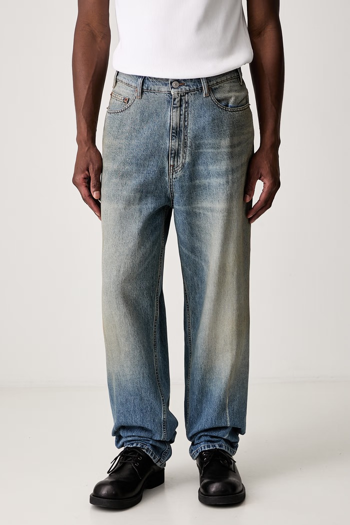 MM6 Maison Margiela jeansy regular męskie niebieski SH2LA0053.M30055