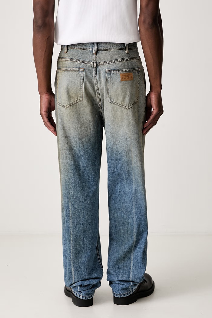 Odzież MM6 Maison Margiela jeansy regular męskie SH2LA0053.M30055 niebieski
