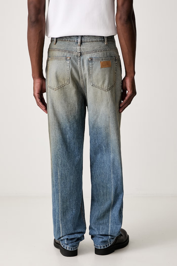 Odzież MM6 Maison Margiela jeansy regular męskie SH2LA0053.M30055 niebieski