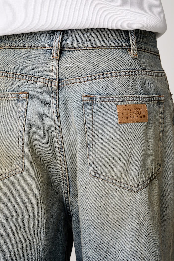 MM6 Maison Margiela jeansy regular męskie SH2LA0053.M30055 niebieski