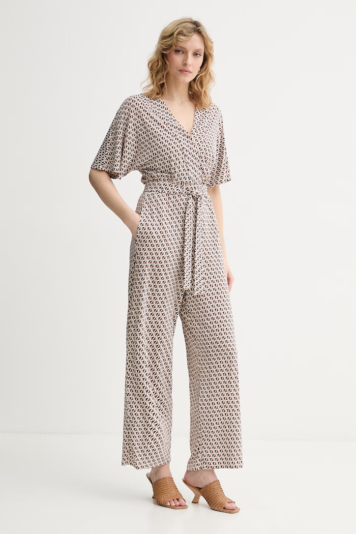 Max Mara Beachwear kombinezon palazzo damski z wiskozy EGREGE 2616641029600 brązowy SS26