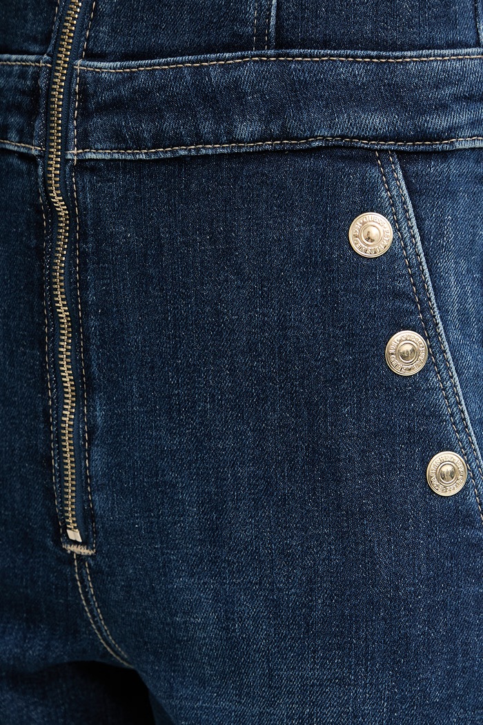 Guess salopetă pentru femei, din denim VALE W6RD0I.D6883 bleumarin