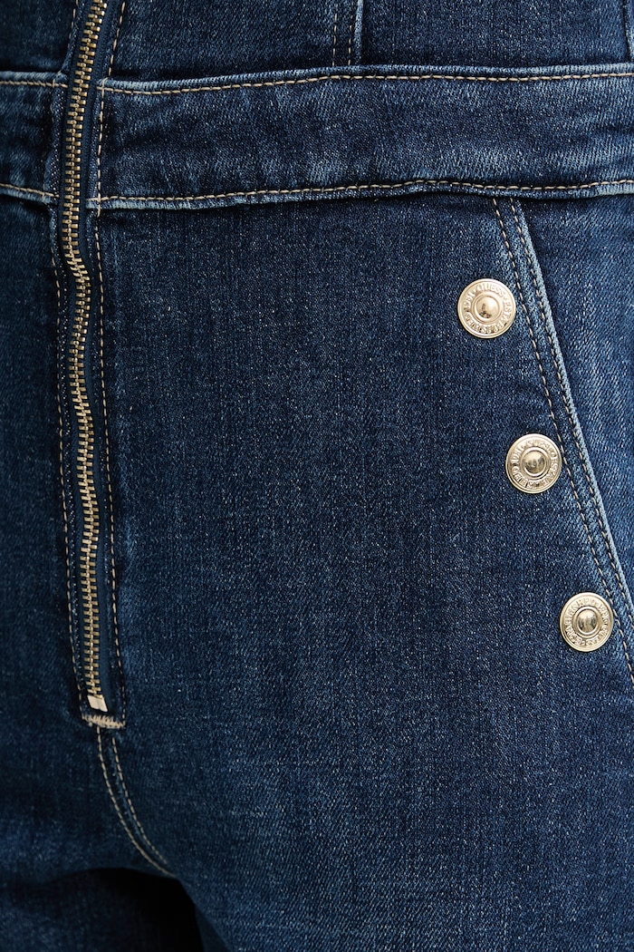 Guess salopetă pentru femei, din denim VALE W6RD0I.D6883 bleumarin