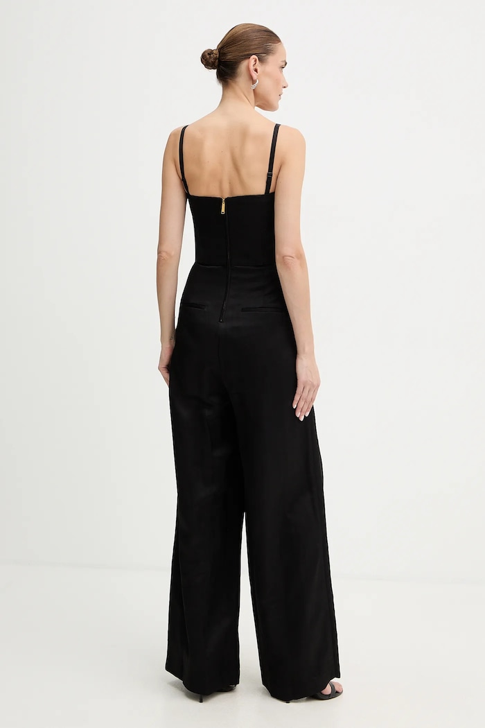 Ruházat Karl Lagerfeld vászon kezeslábas TAILORED JUMPSUIT B1W13010 fekete