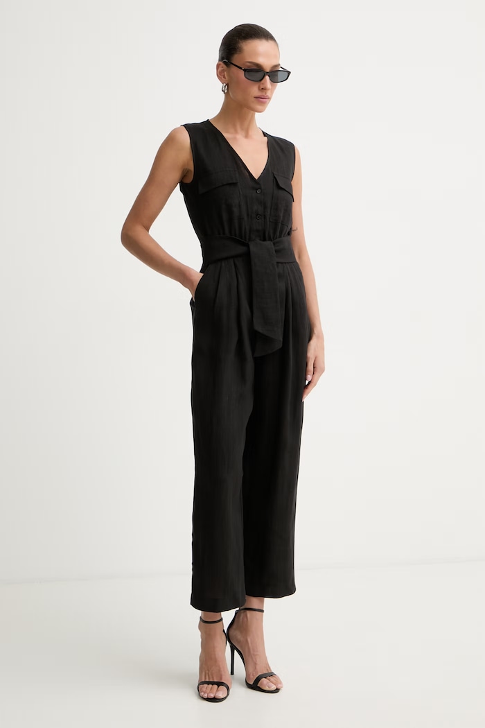 Marella salopetă pentru femei, din in Emme by Marella 2615241012200 negru SS26