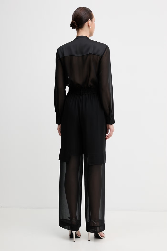 Oblečenie Sisley overal dámsky 4XZGLT00U čierna