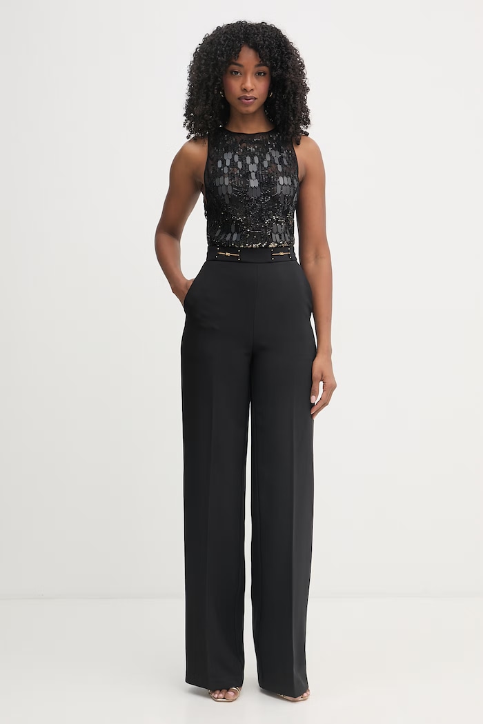 Elisabetta Franchi salopetă de costum pentru femei negru TU06662E2
