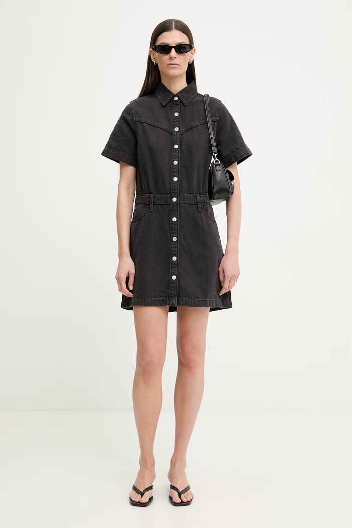 Levi's ruha farmer SS LOGAN WESTERN 005I6 fekete SS26